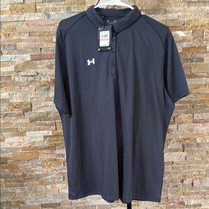 Under Armour tech Gray Polo Short Sleeve Top 3XL